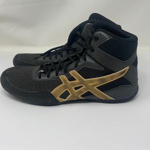 ASICS Men Wrestling Shoes Black/Gold Size 13 New